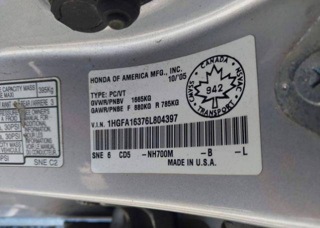 2006 HONDA CIVIC DX-G