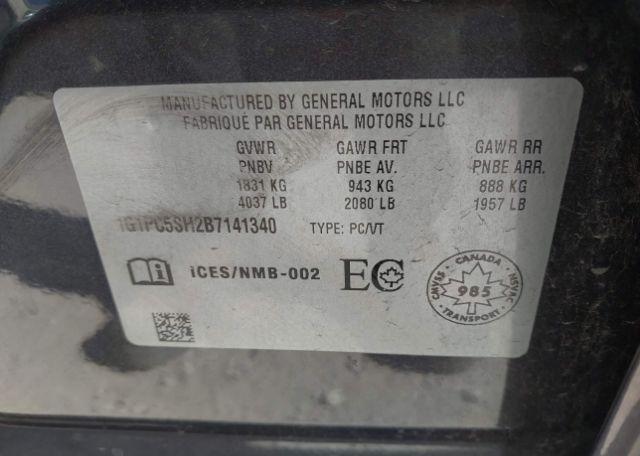 2011 CHEVROLET CRUZE LS
