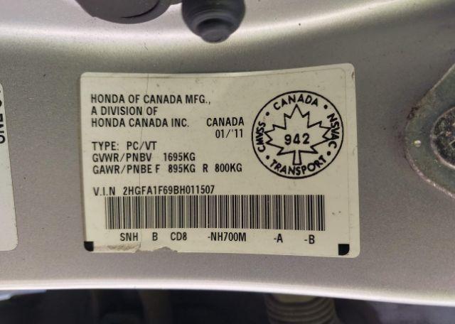 2011 HONDA CIVIC SE