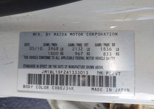 2010 MAZDA MAZDA3 GS
