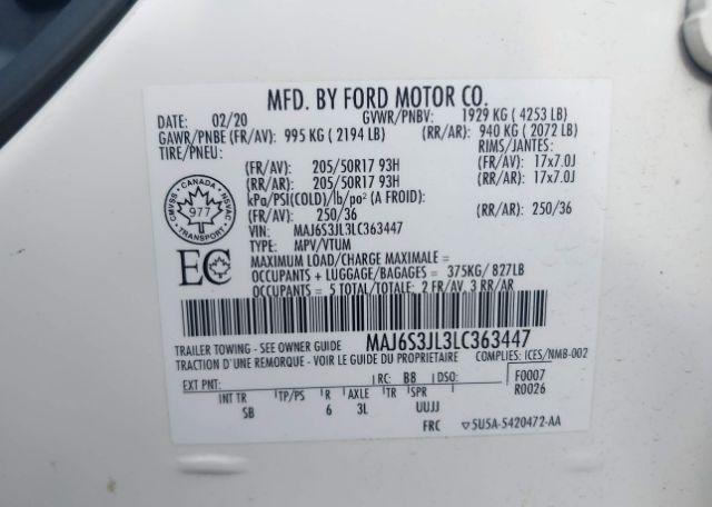 2020 FORD ECOSPORT SES