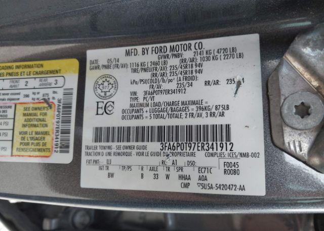 2014 FORD FUSION SE