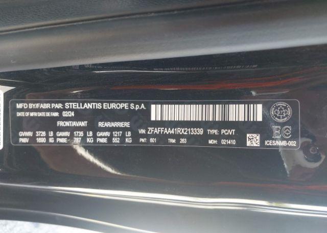 2024 FIAT 500E RED