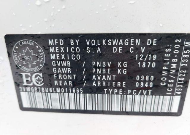 2020 VOLKSWAGEN JETTA SEL PREMIUM