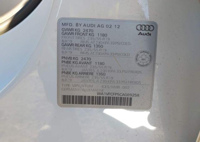 2012 AUDI Q5 2.0T PREMIUM PLUS
