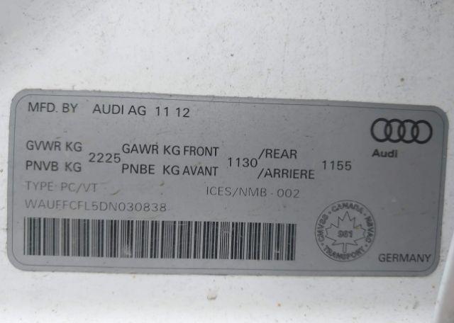 2013 AUDI A4 2.0T PREMIUM