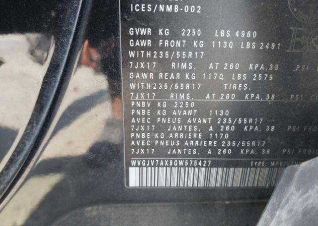 2016 VOLKSWAGEN TIGUAN COMFORTLINE
