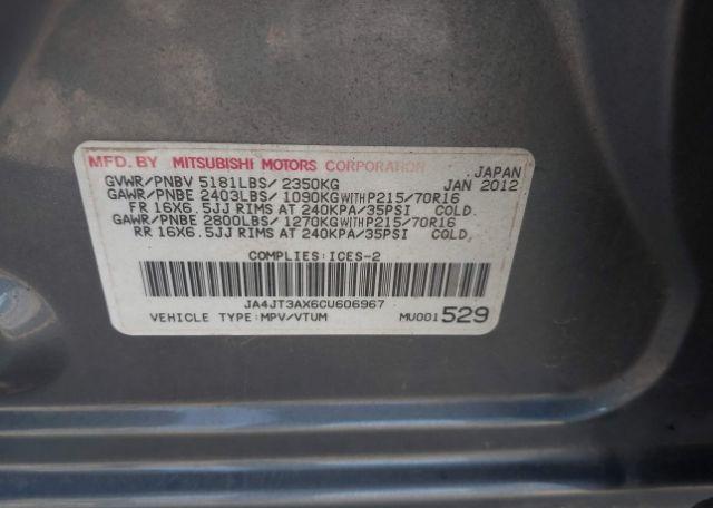 2012 MITSUBISHI OUTLANDER LS