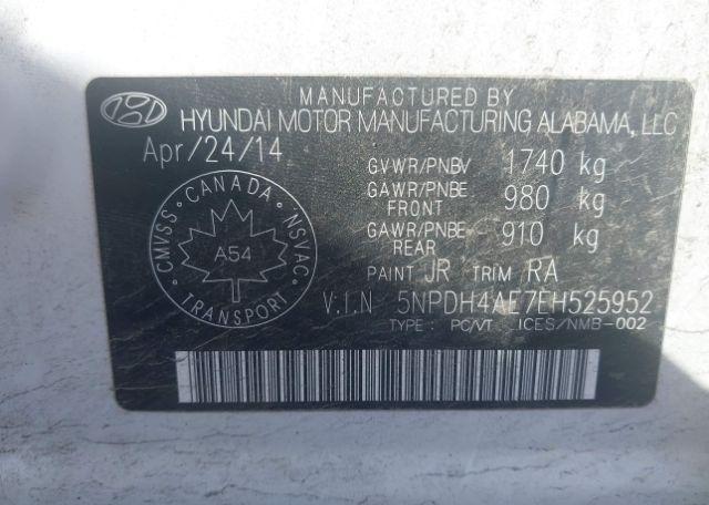 2014 HYUNDAI ELANTRA L