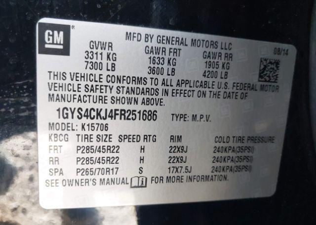2015 CADILLAC ESCALADE PREMIUM