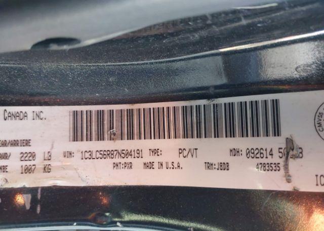 2007 CHRYSLER SEBRING TOURING