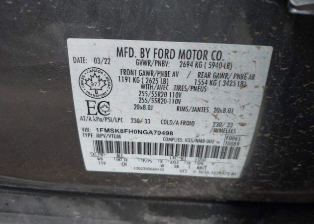 2022 FORD EXPLORER LIMITED