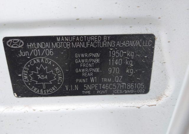 2007 HYUNDAI SONATA GL