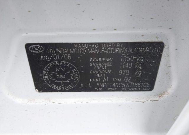 2007 HYUNDAI SONATA GL