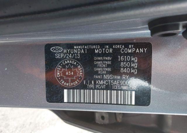 2013 HYUNDAI ACCENT GL