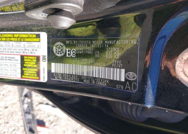 2014 TOYOTA COROLLA S