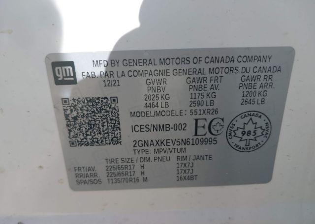 2022 CHEVROLET EQUINOX LT