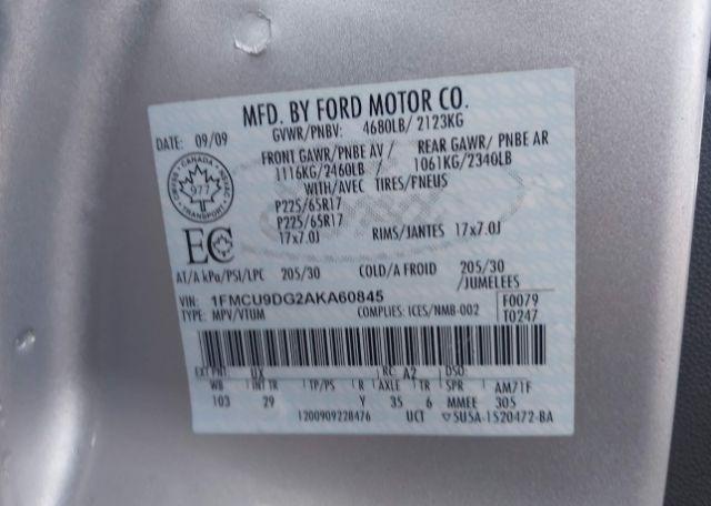 2010 FORD ESCAPE XLT AUTOMATIC