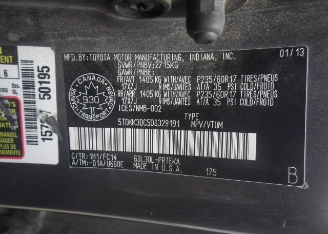 2013 TOYOTA SIENNA LE