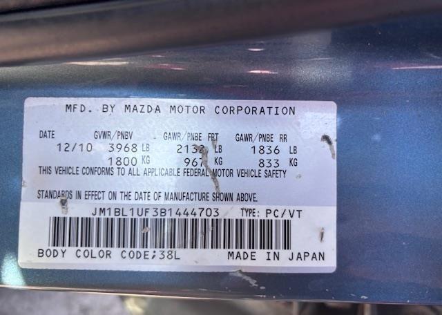 2011 MAZDA MAZDA3 GX