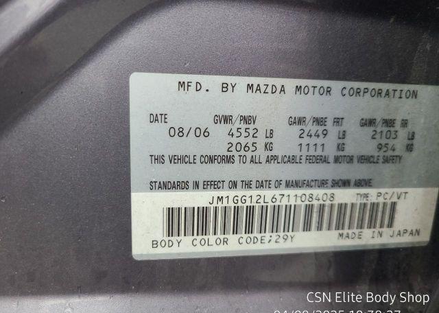 2007 MAZDA SPEED 6