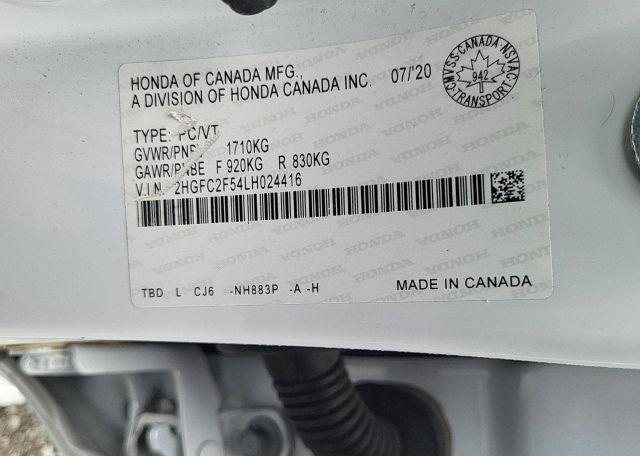 2020 HONDA CIVIC