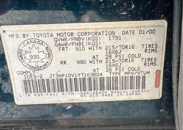 2000 TOYOTA RAV4