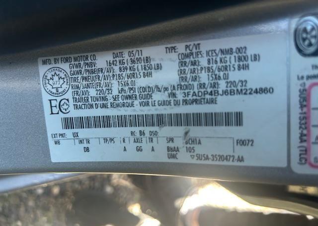 2011 FORD FIESTA SE