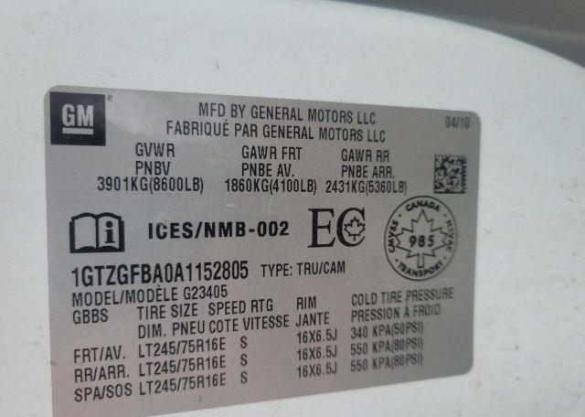 2010 GMC SAVANA G2500