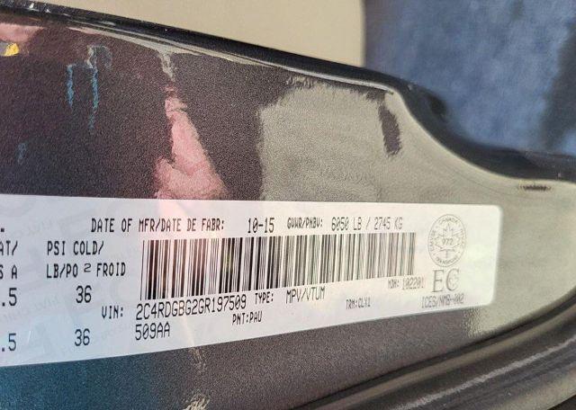 2016 DODGE GRAND CARAVAN SE