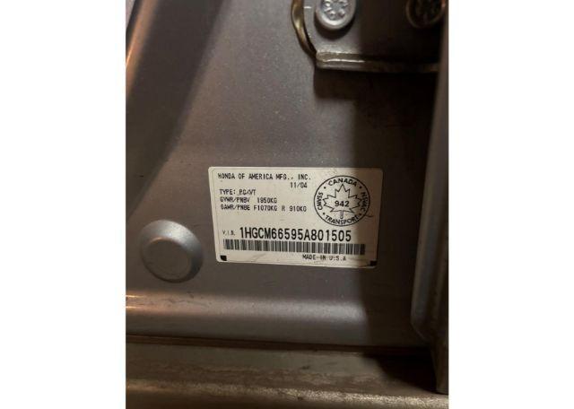 2005 HONDA ACCORD EX