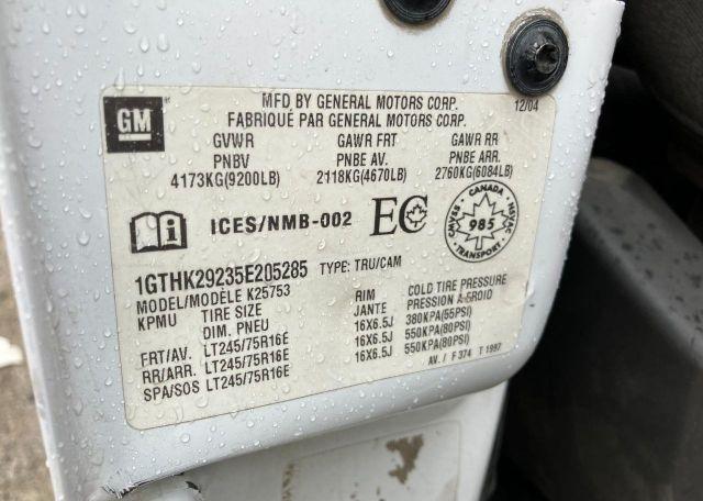 2005 GMC SIERRA K2500 HEAVY DUTY