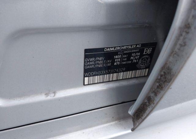 2007 MERCEDES-BENZ B200
