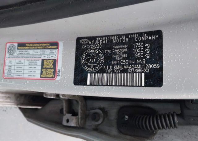 2021 HYUNDAI ELANTRA SEL
