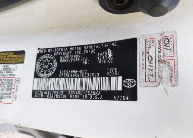 2007 TOYOTA CAMRY CE