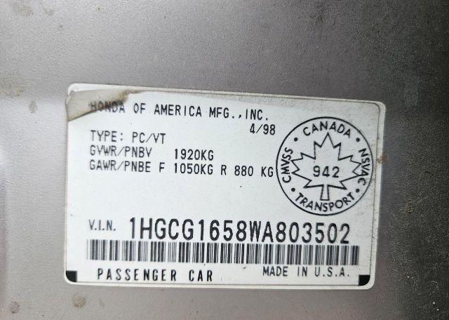 1998 HONDA ACCORD EX