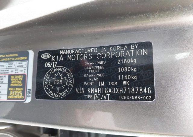 2017 KIA RONDO