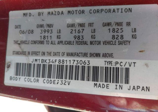 2008 MAZDA 3 I