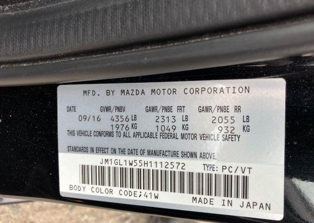 2017 MAZDA 6 GRAND TOURING