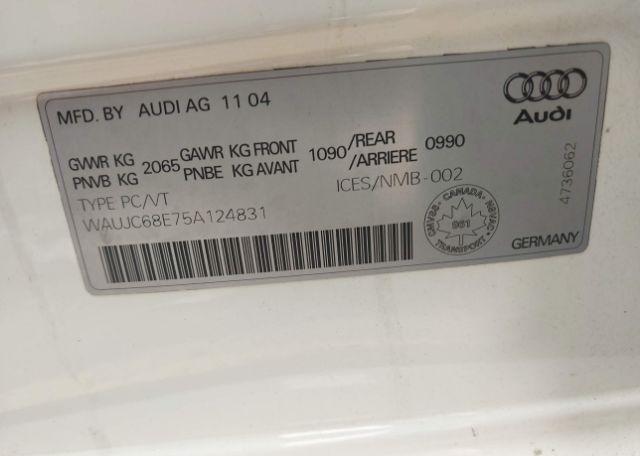 2005 AUDI A4 1.8T