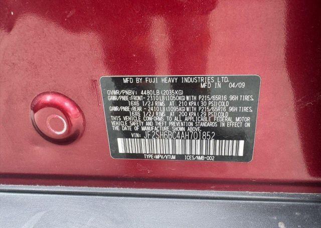 2010 SUBARU FORESTER XS