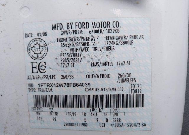 2008 FORD F150
