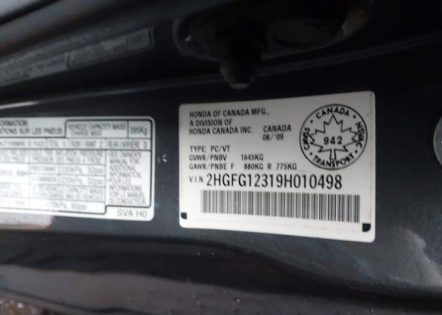 2009 HONDA CIVIC DX-G