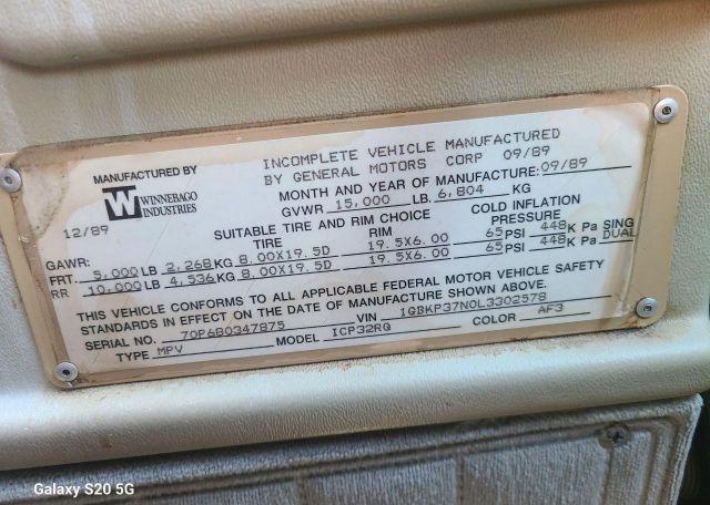 1990 CHEVROLET P30