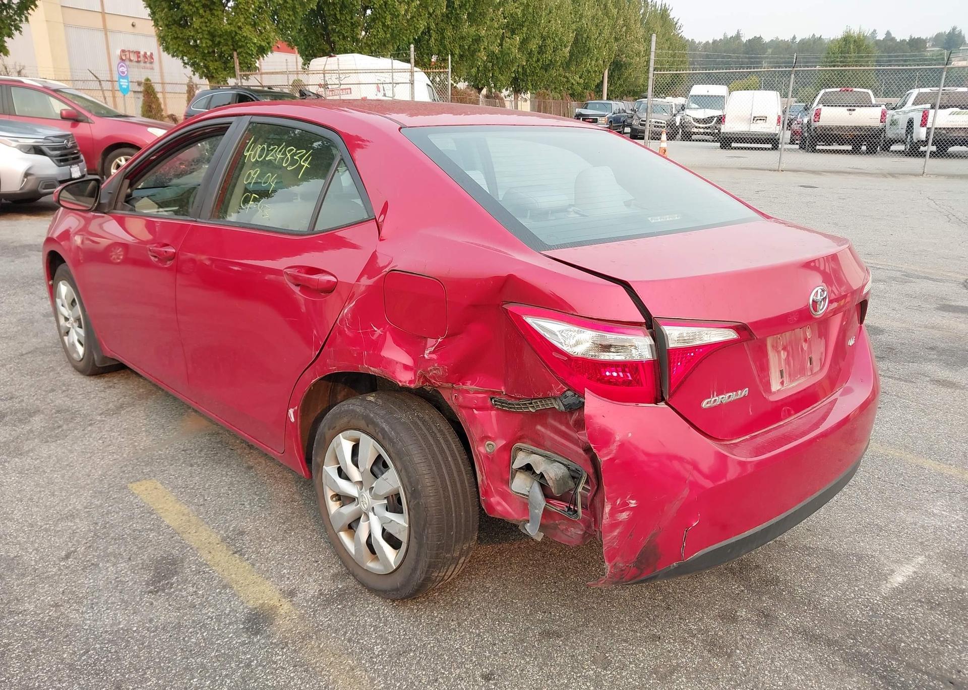 2016 TOYOTA COROLLA L