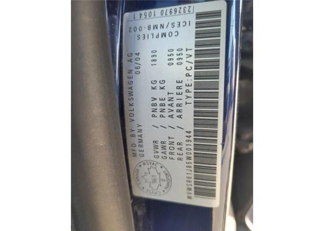2005 VOLKSWAGEN JETTA