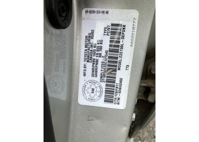 2003 TOYOTA COROLLA CE