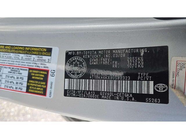 2009 TOYOTA CAMRY