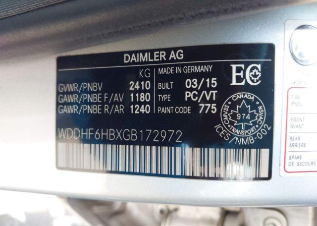 2016 MERCEDES-BENZ E 400 4MATIC