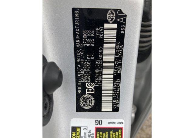 2014 TOYOTA COROLLA L